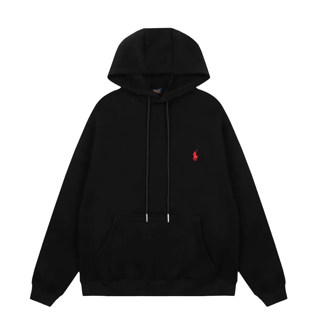 P250 Top quality" Style number: T5007# [Ralph Lauren solid color pony embroidered logo thickened velvet hooded sweatshirt] ✅Ralph Lauren classic basic versatile unisex autumn and winter velvet thickened hooded sweatshirt ✅Pure cotton high-gram velvet thickened fabric The upper body is comfortable and warm ✅The version is restored to the original version The maximum size can be worn up to 180 pounds Loose, comfortable and stress-free ✅The upper body is simple and easy to wear ootd must-have. Good-looking clothes are never picky. A must-have in couples’ wardrobes. Size: S-XL. Color: Black, Gray, Navy Khaki.